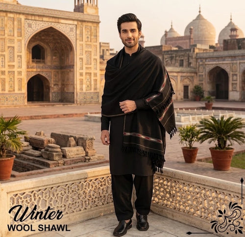 Royal Kashmir pure wool shawl