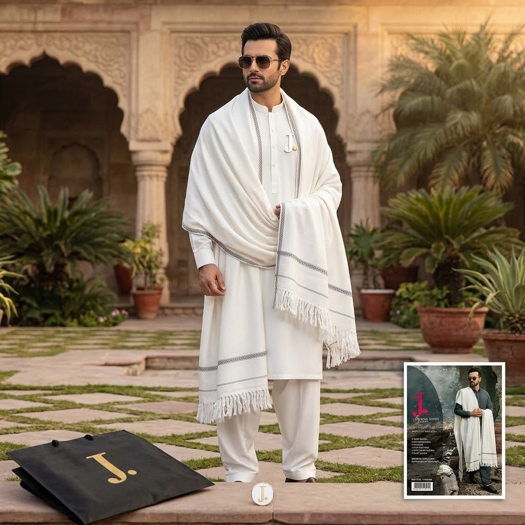 Royal Kashmiri Pure Wool Shawl for Men
