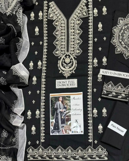 Aneela’s Heritage: Embroidered 3-Piece Collection