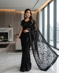 Premium Net Fabric  🌸 Heavy Net Embroidered Pallu 🌸 7 Gaz Complete Saree  🌸 Elegant Indian Style Design 🌸 Soft, Graceful & Party Wear Collection