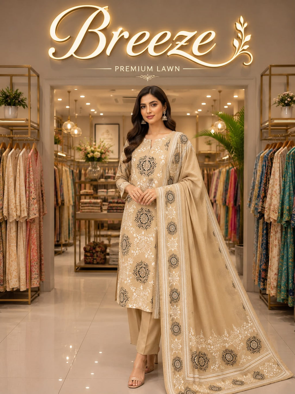 Bareeze Elegance: Timeless 3-Piece Collection