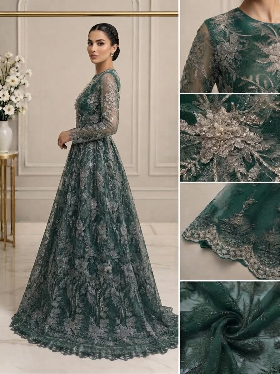 Black Embroidered 2 Piece Suit | Pakistani Party Wear