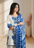 Premium Airjet Dhanak 3 Piece Suit with Digital Wool Shawl