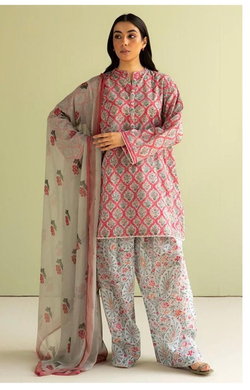 Bin Saeed Luxury Digital Print Airjet Khaddar Suit | Pakistani Winter Wear