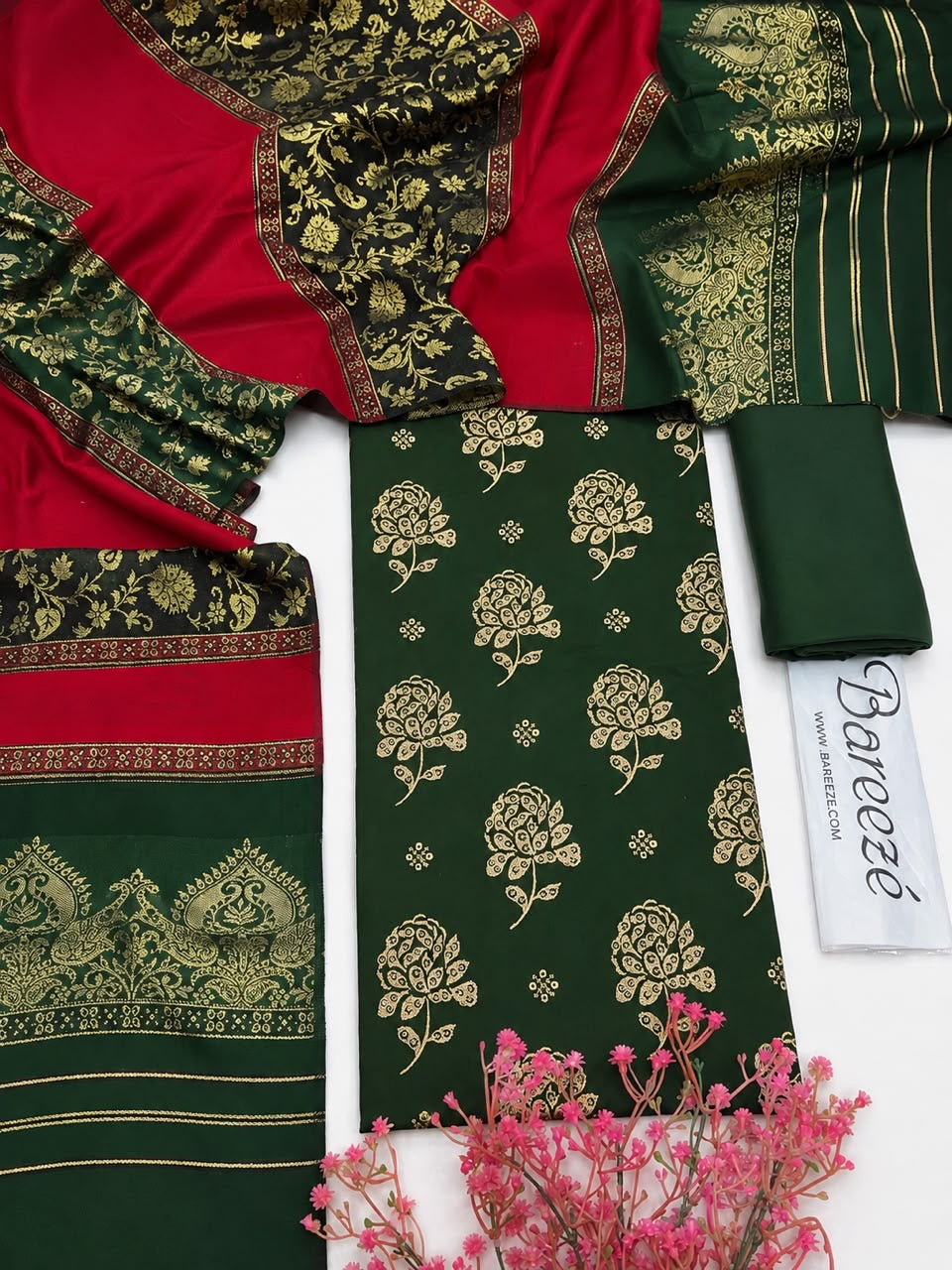 Embroidered 3PC Suit with Shawl | Premium Pakistani Dress