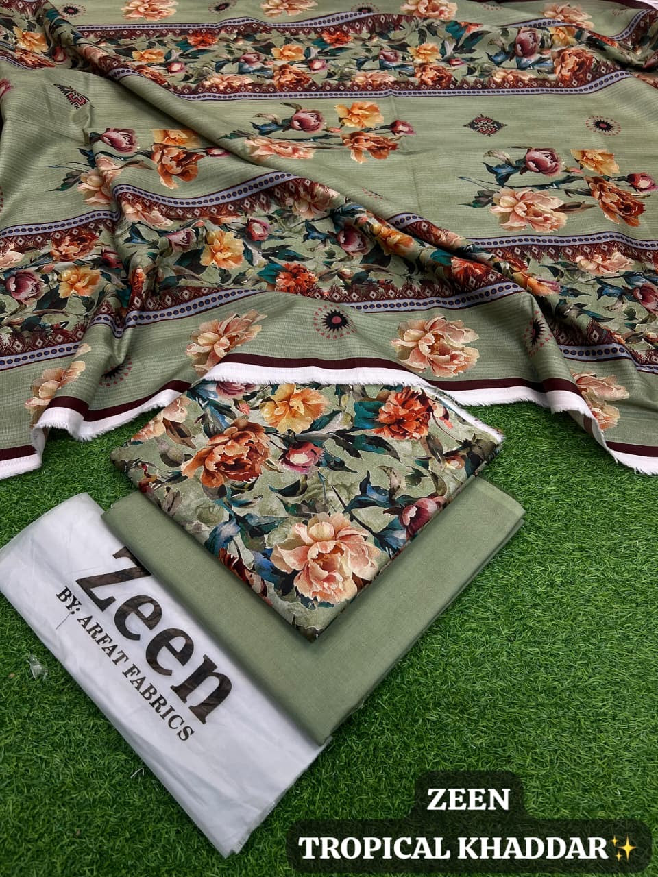 Premium Winter Slub Khaddar 3PC Unstitched Suit