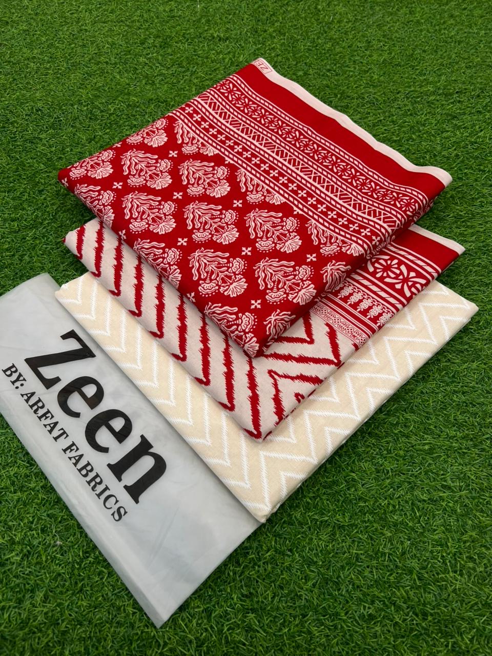 Premium Winter Slub Khaddar 3PC Unstitched Suit