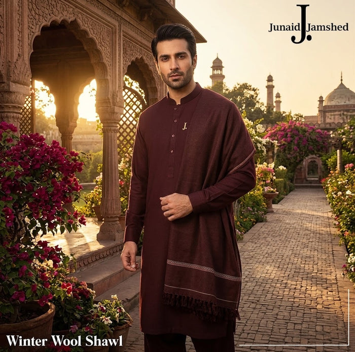 Royal Kashmiri Pure Wool Shawl for Men