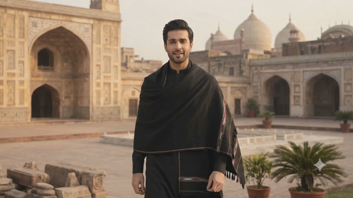 Royal Kashmiri Pure Wool Shawl for Men